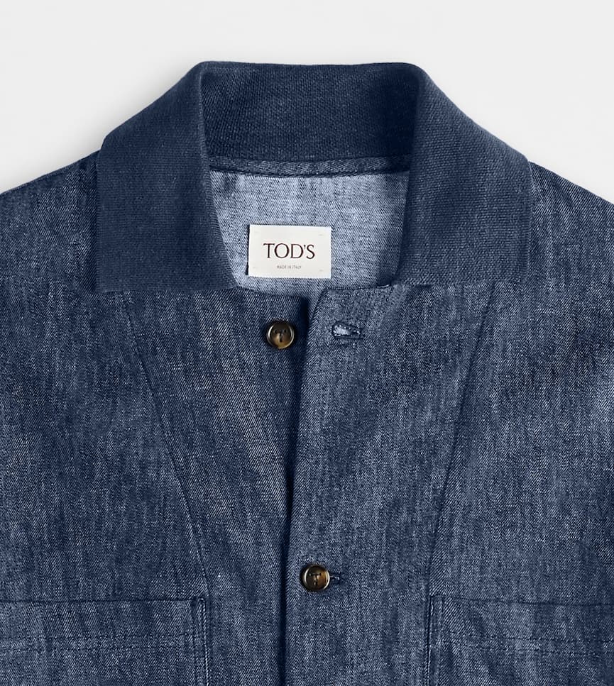 Linen Blend Overshirt - Detailing