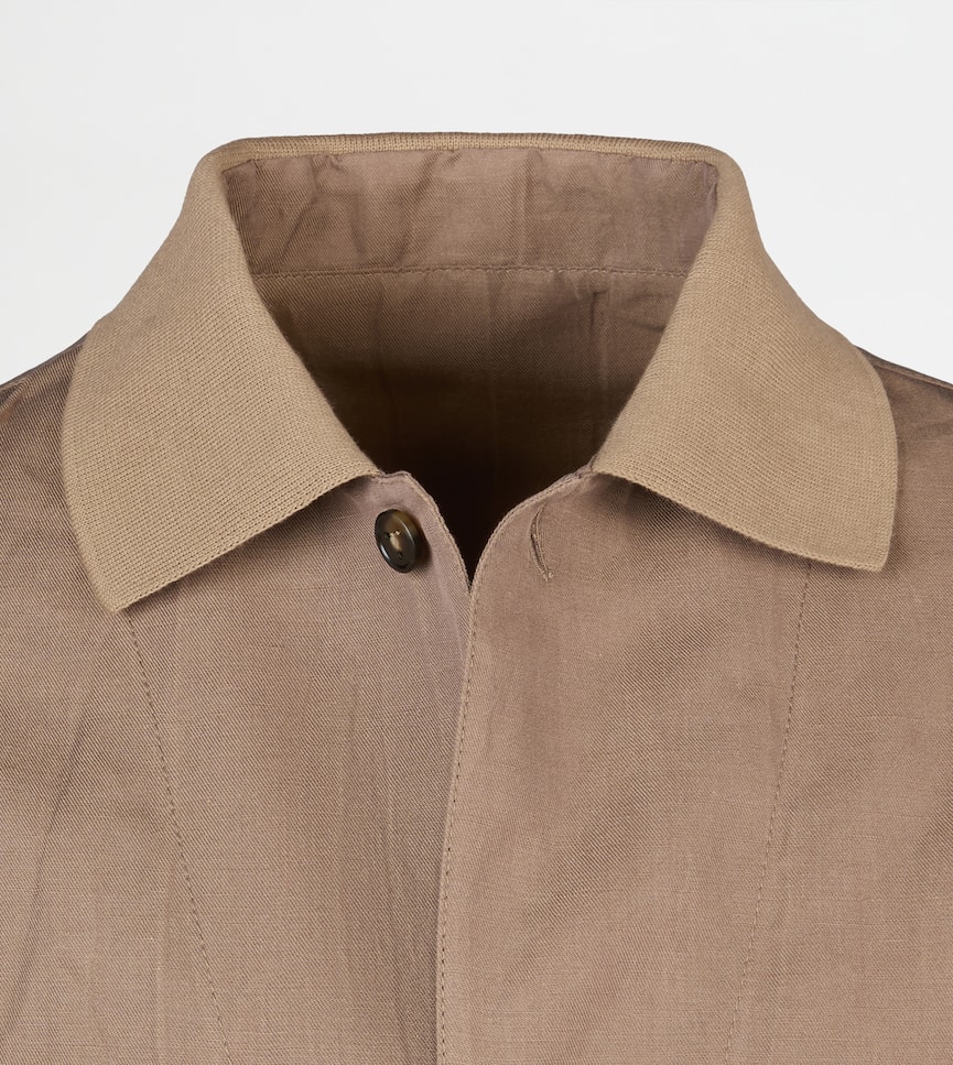 Overshirt aus einer Leinenmischung - Detail