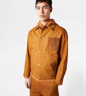 Blouson Jacket-BROWN