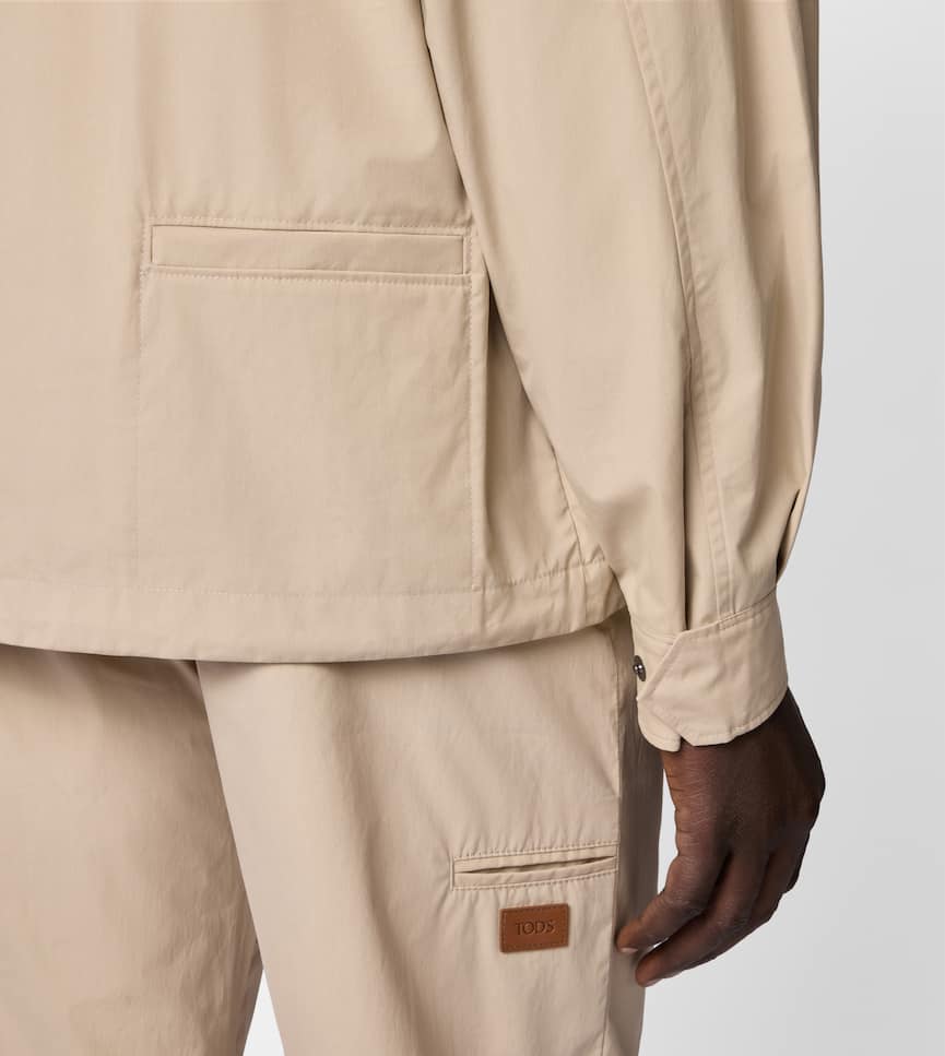 Anorak in Resin-coated Poplin - Detailing