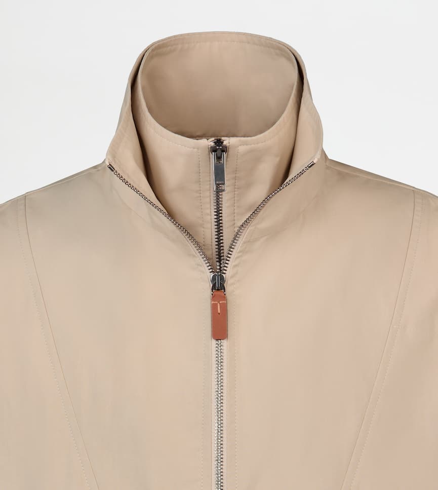 Anorak in Resin-coated Poplin - Detailing