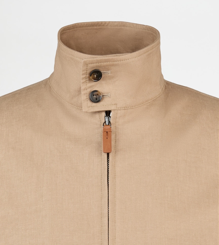 Jacket in Linen - Detailing