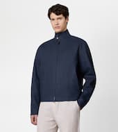 Jacket in Linen-BLUE