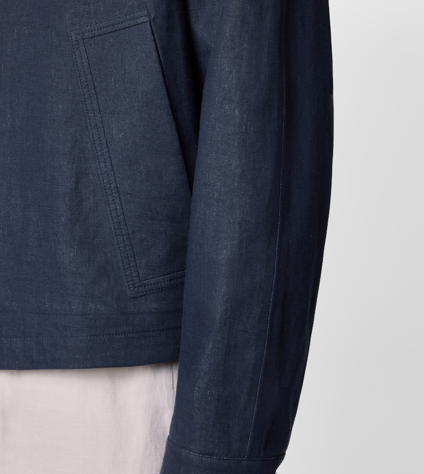 Jacket in Linen - Detailing