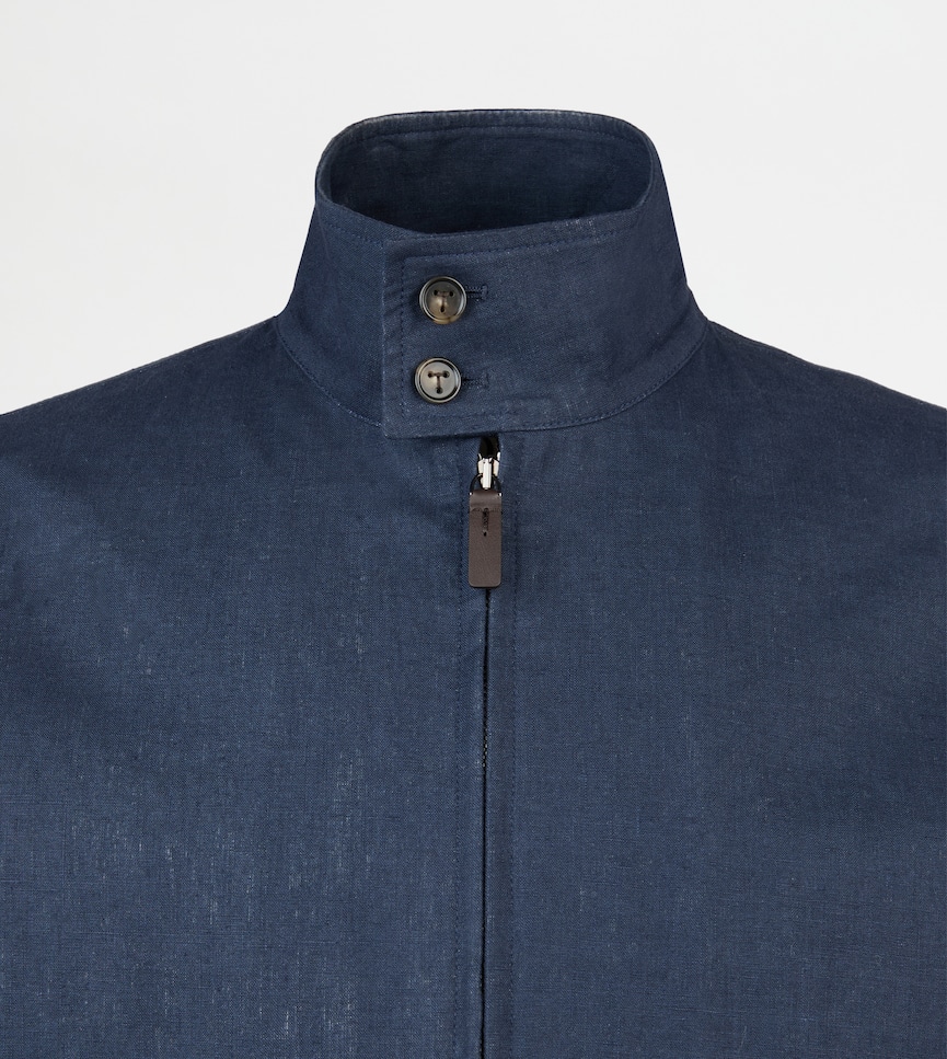 Jacket in Linen - Detailing