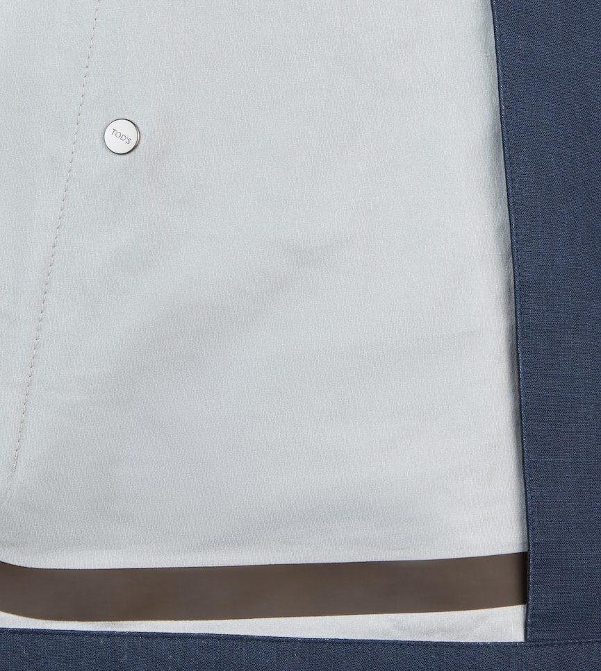 Jacket in Linen - Detailing