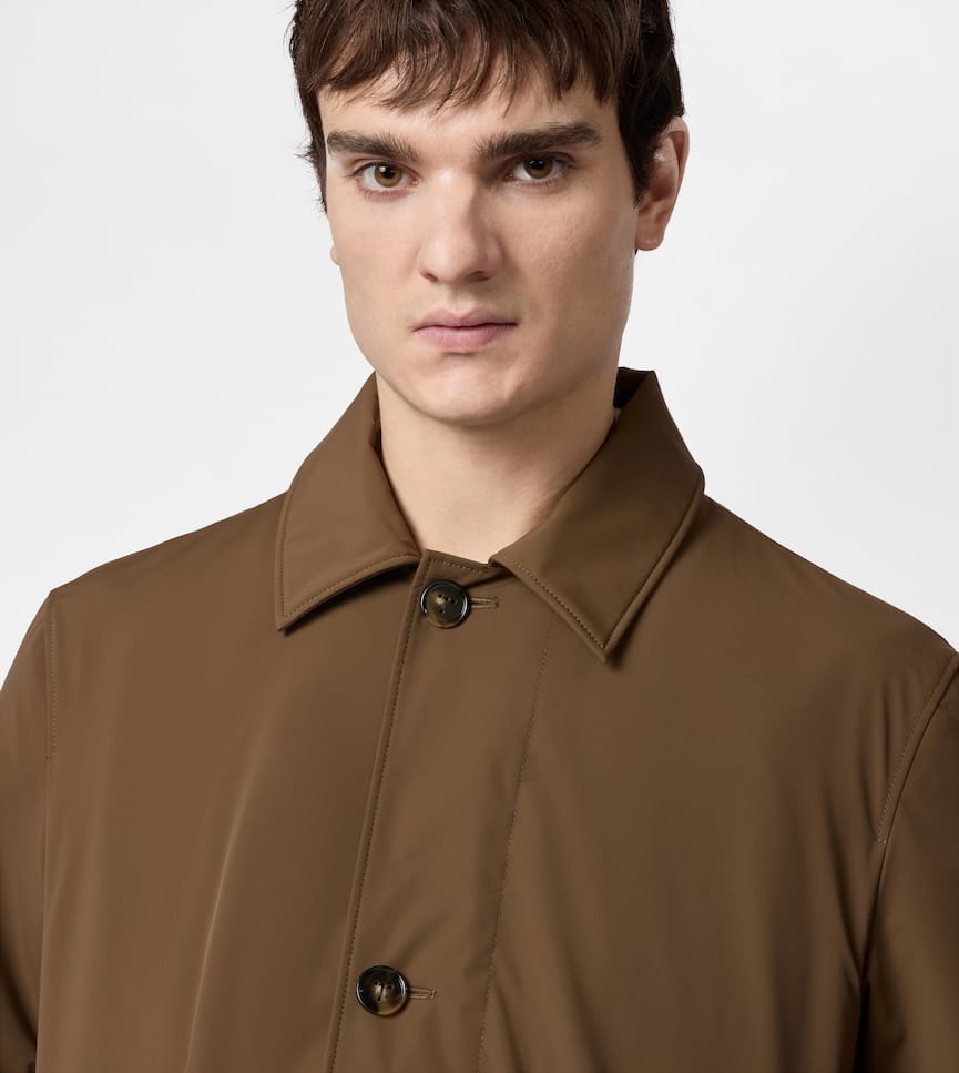 Car Coat in Stretch Nylon - Detailing