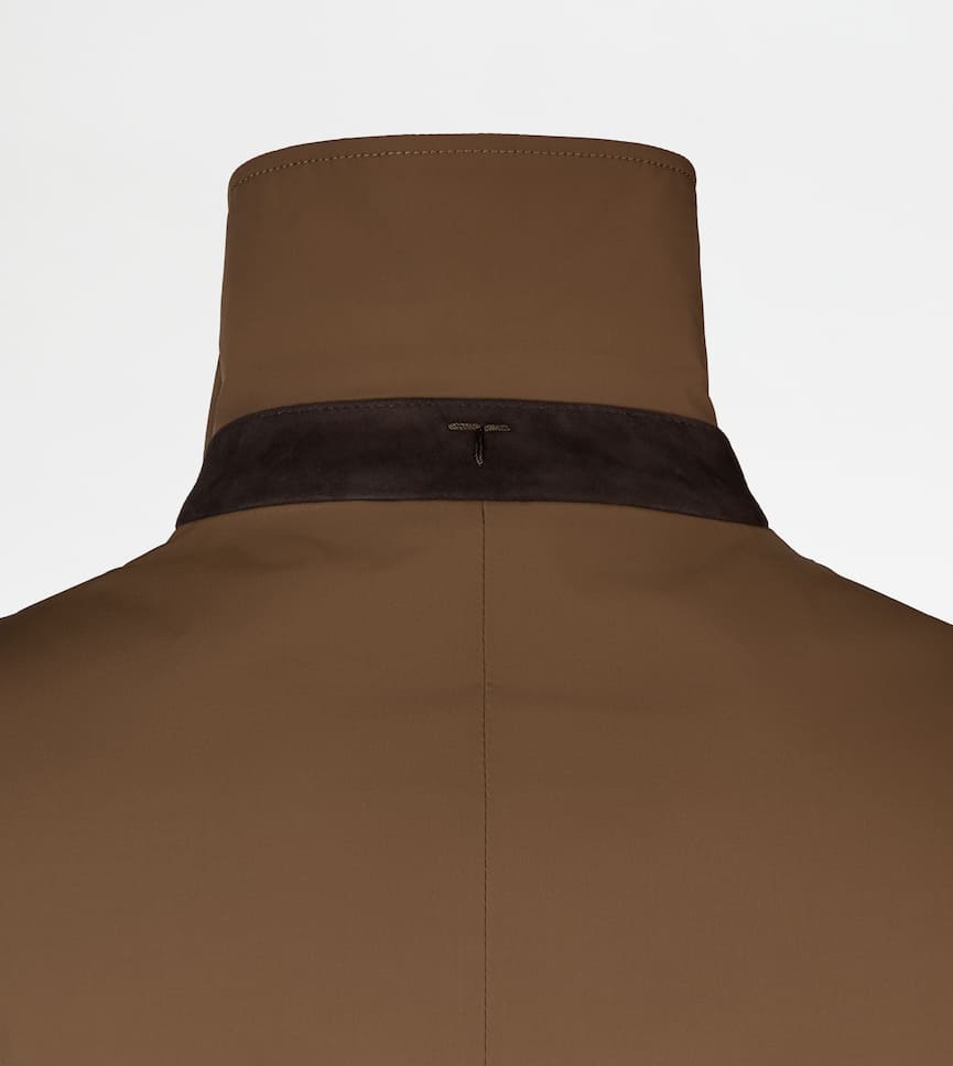 Car Coat in Stretch Nylon - Detailing