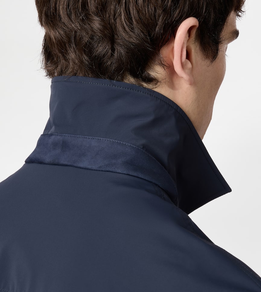 Car Coat in Stretch Nylon - Detailing