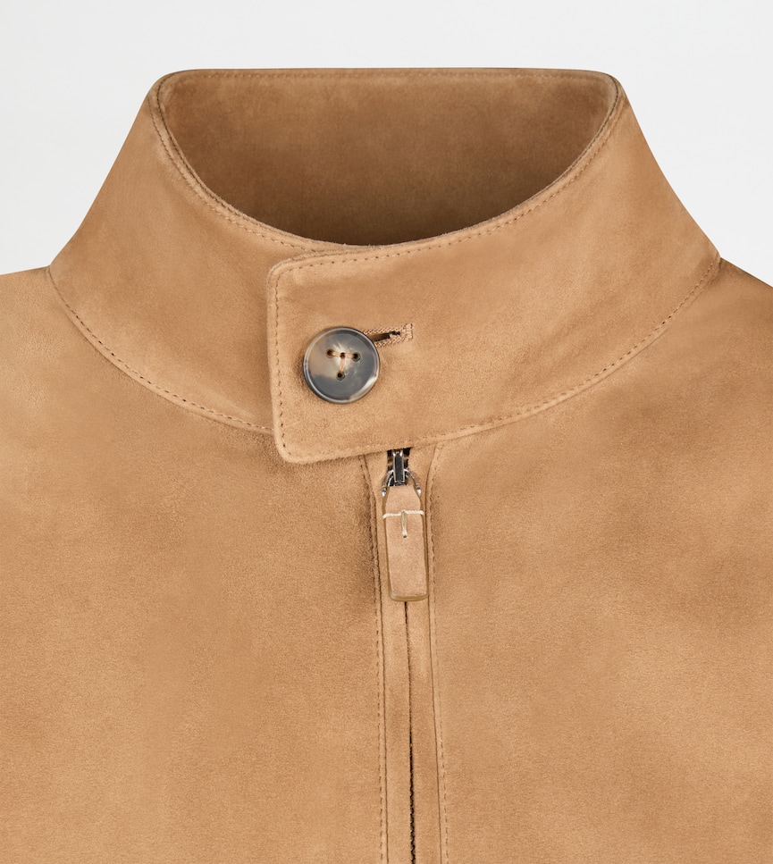 Pashmy Bomber Jacket in Suede - Detailing