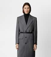 Coat in Wool-GREY