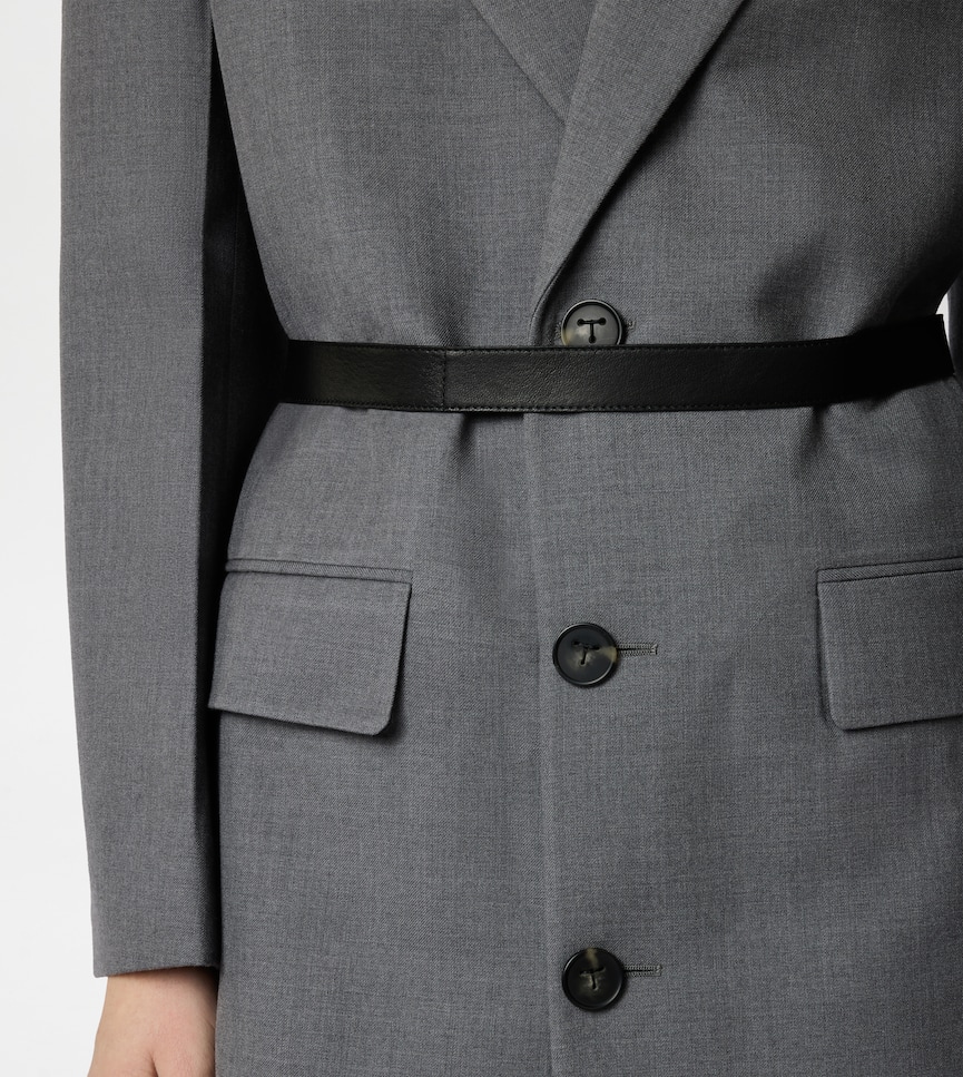 Coat in Wool - Detailing