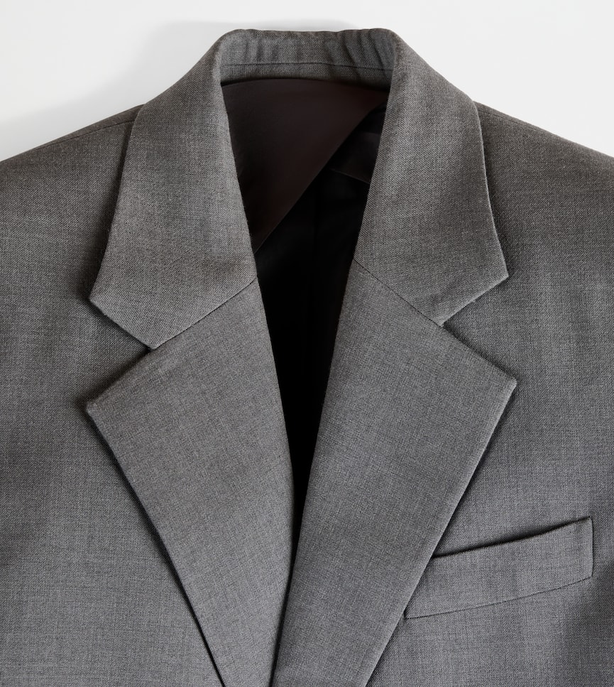 Coat in Wool - Detailing