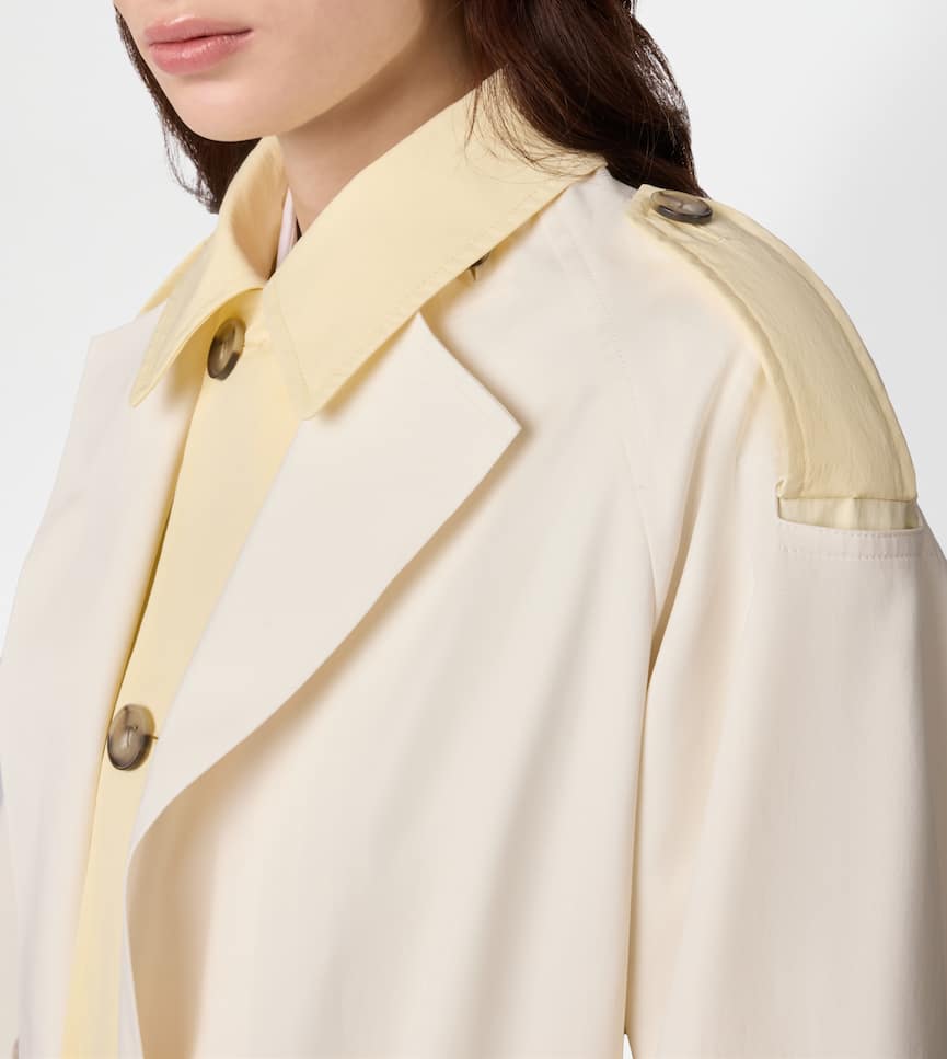 2-in1 Trench Coat in Cotton - Detailing