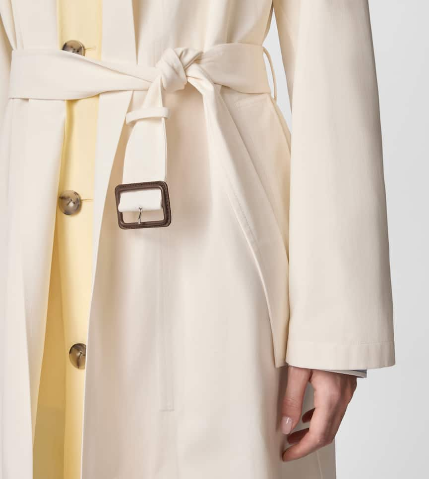 2-in1 Trench Coat in Cotton - Detailing