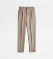 Trousers with Darts-GREY