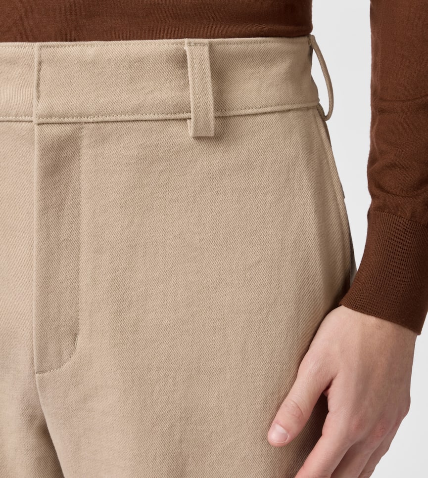 Relaxed Fit Chino Trousers in Cotton - Detailing