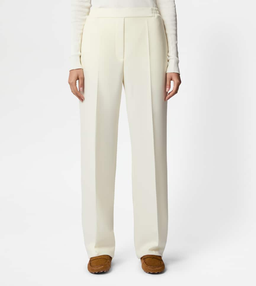 Trousers in Wool - On body