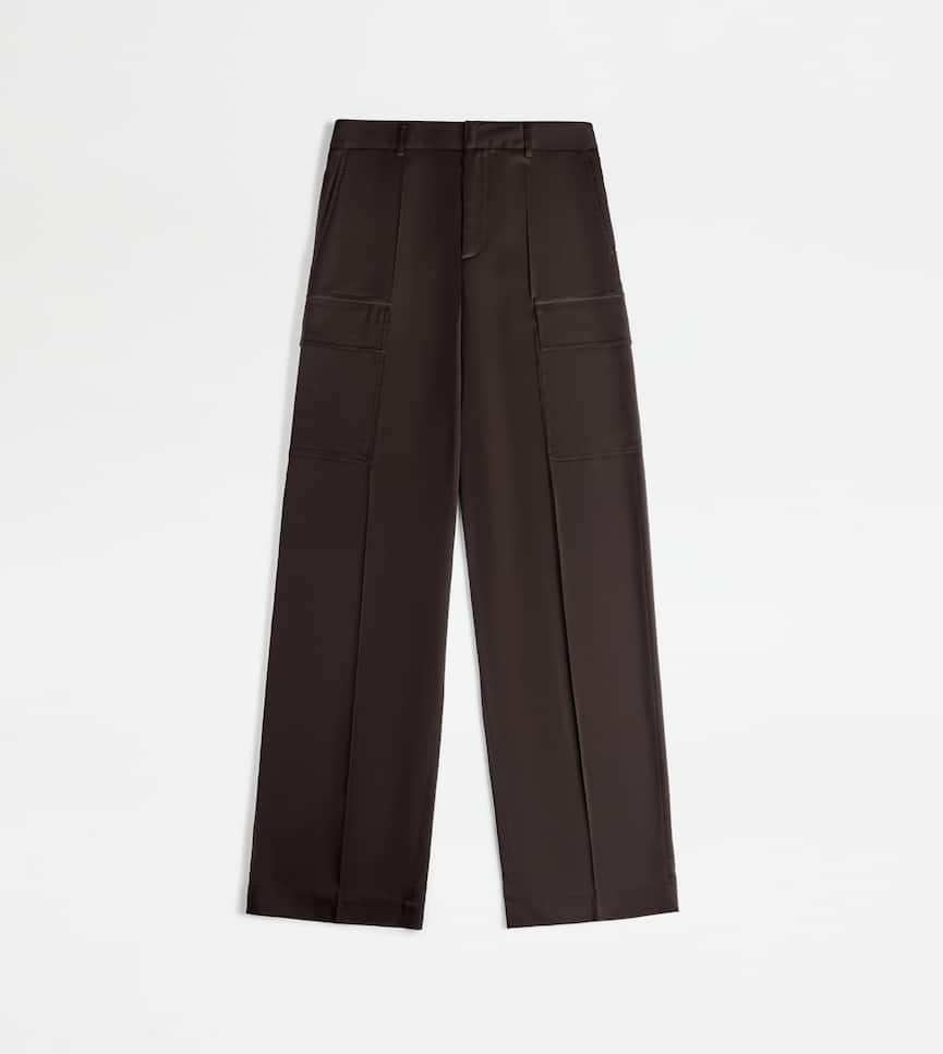 Trousers in Viscose Twill - Front view