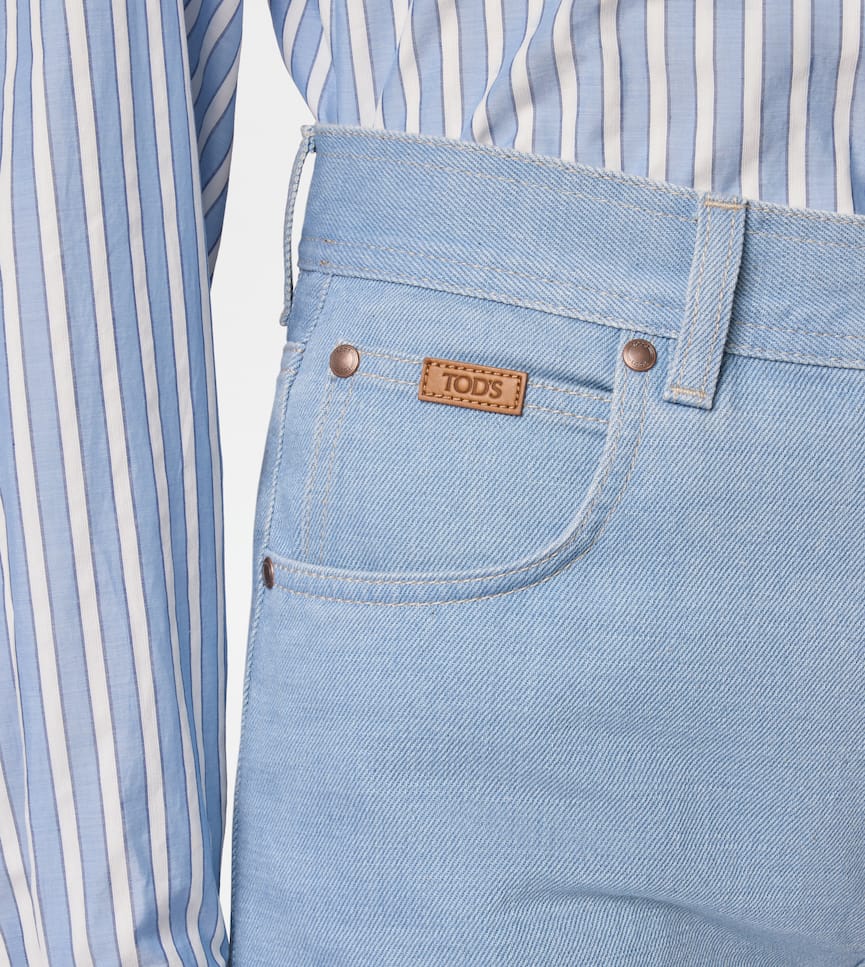 5 Pocket Trousers in Denim - Detailing