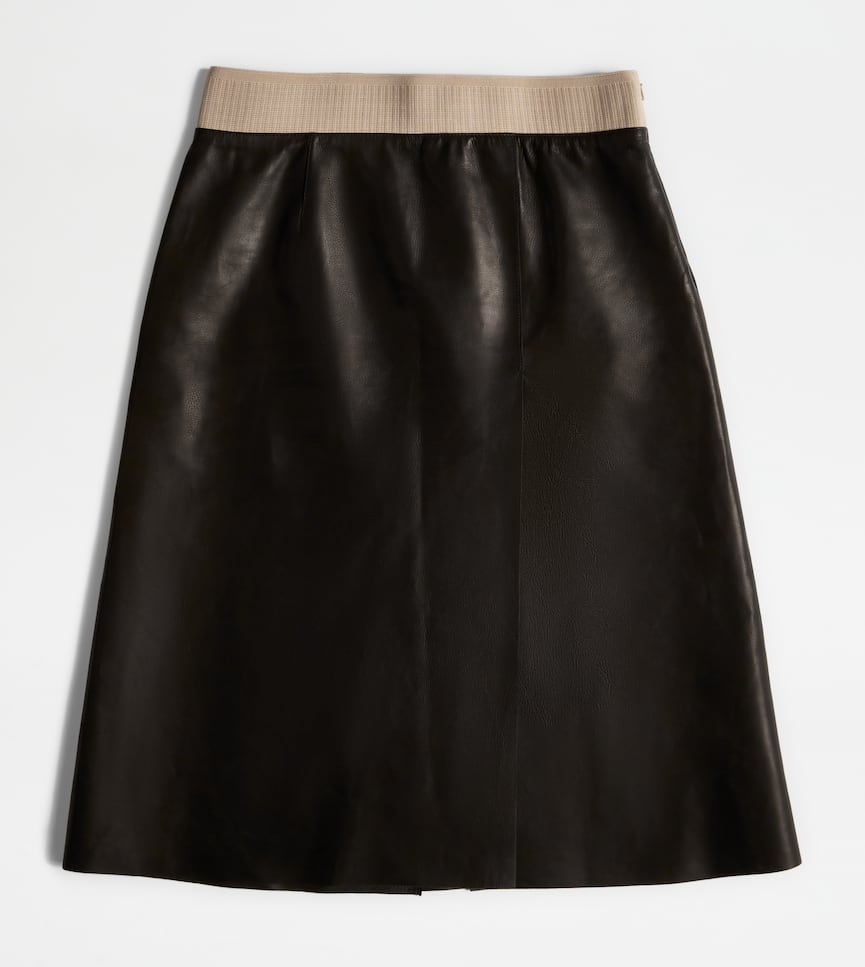 Skirt in Leather - Alternative view