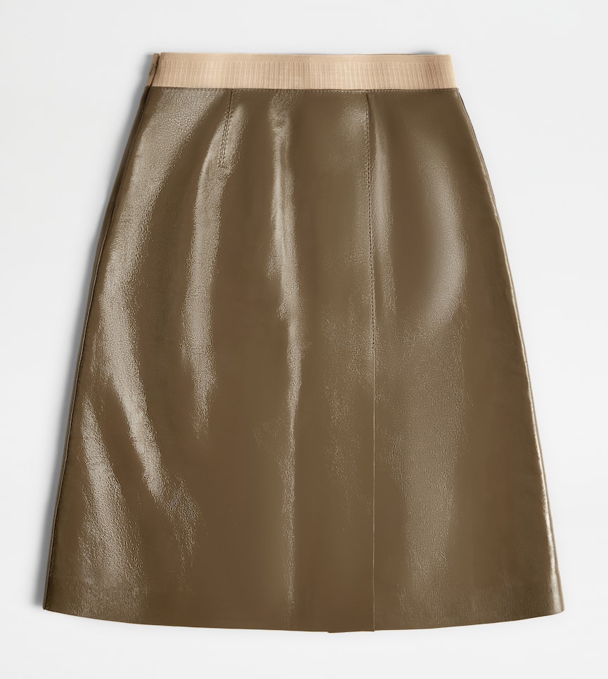 Skirt in Leather - Alternative view