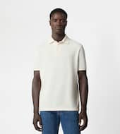 Polo Shirt in Piquet-WHITE