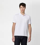 Polo Shirt in Jersey-WHITE