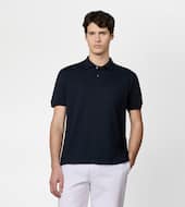 Polo Shirt in Jersey-BLUE