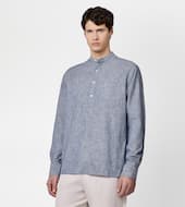 Shirt in Cotton-BLUE