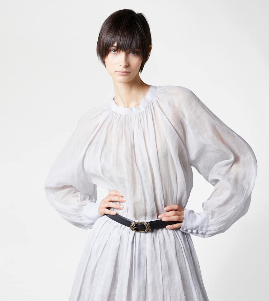 Blusa in Organza - Indossato