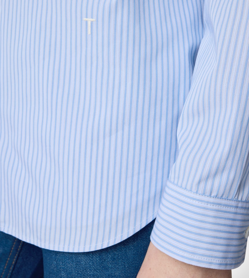 Double Collar Shirt in Poplin - Detailing