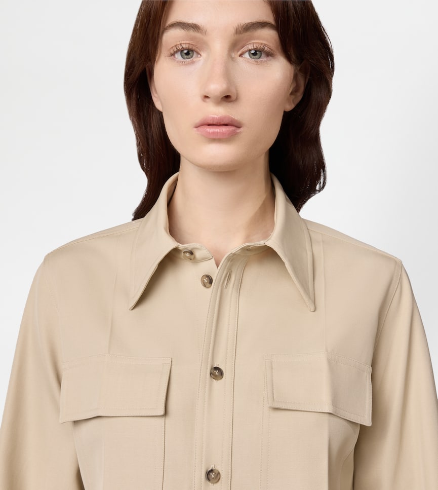 Shirt in Gabardine - Detailing