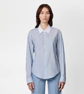 Shirt in Poplin-LIGHT BLUE, WHITE