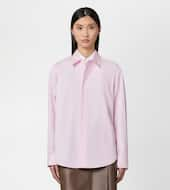 Bluse aus Popeline-ROSA