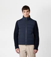 Bi-material Jacket-BLUE