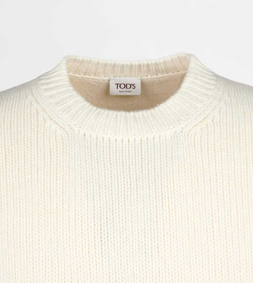 Cashmere Blend Round-neck Jumper - Detailing