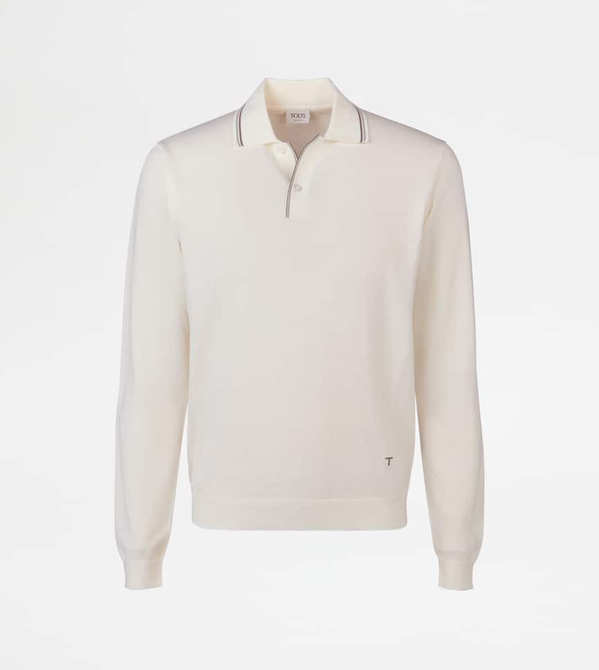 Polo Shirt in Cotton Knit - Front view