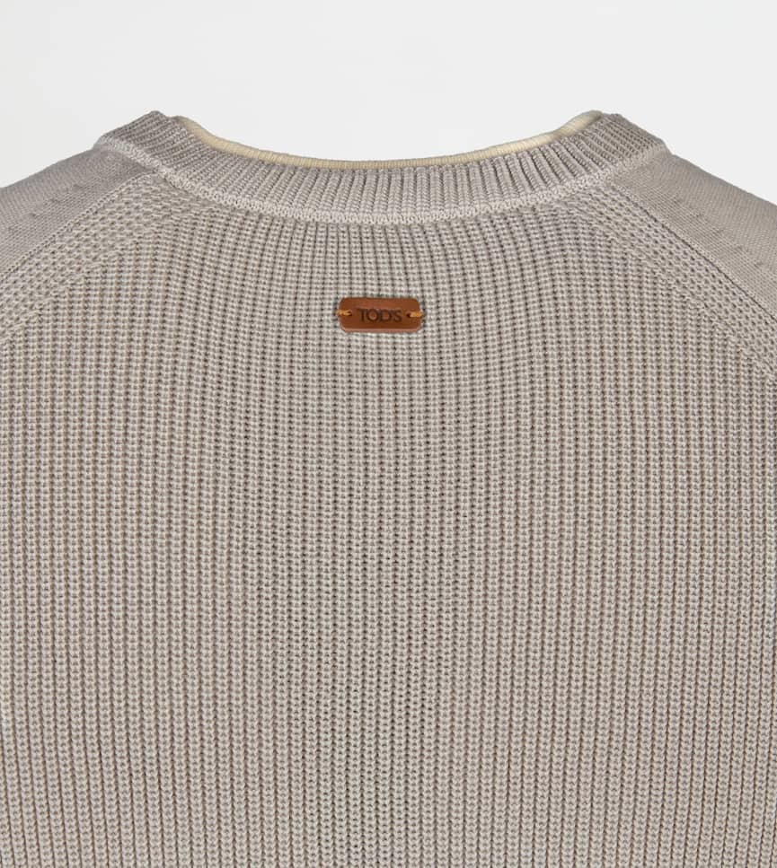 Silk Blend Round-neck Jumper - Detailing