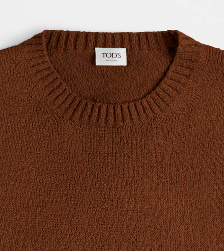 Round-neck Jumper in Cotton - Detailing