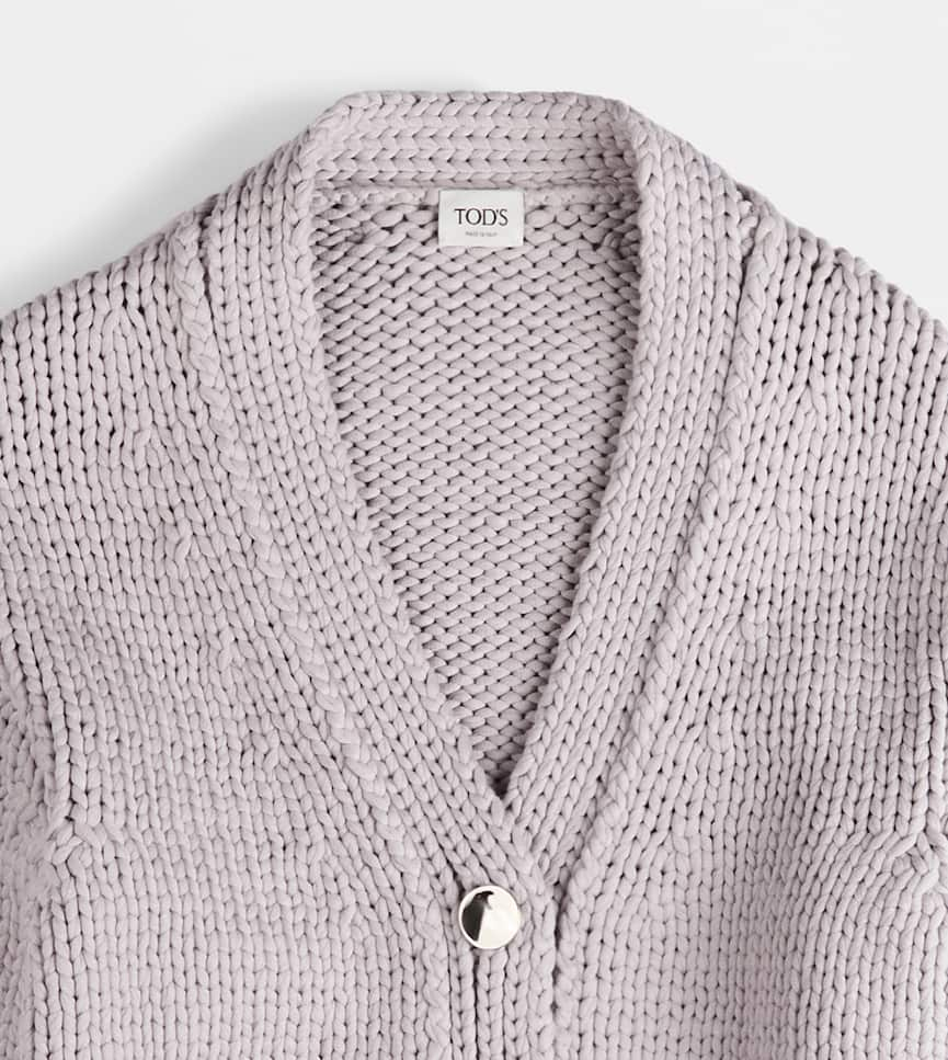 Cardigan aus einer Baumwollmischung - Detail