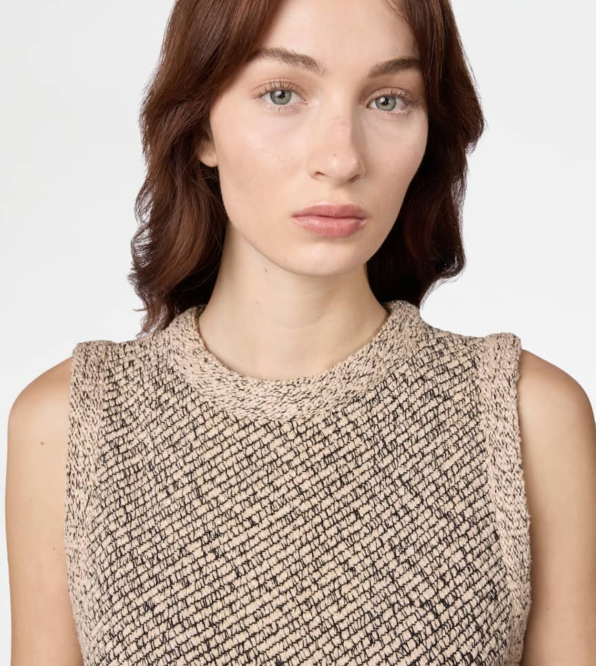 Top in Mouliné Knit - Detailing