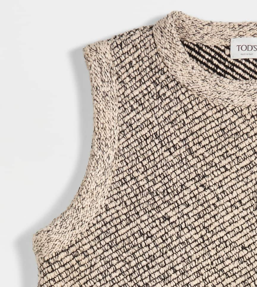 Top in Mouliné Knit - Detailing