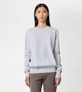 Round-neck Jumper in Cotton-GREY, BLUE