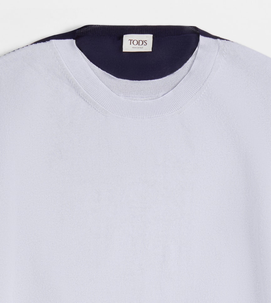 Round-neck Jumper in Cotton - Detailing