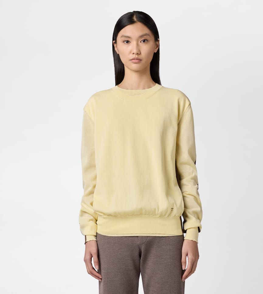 Round-neck Jumper in Cotton - On body