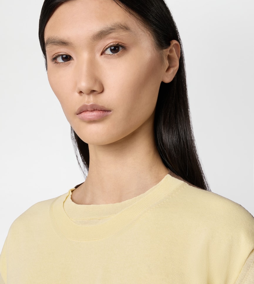 Round-neck Jumper in Cotton - Detailing