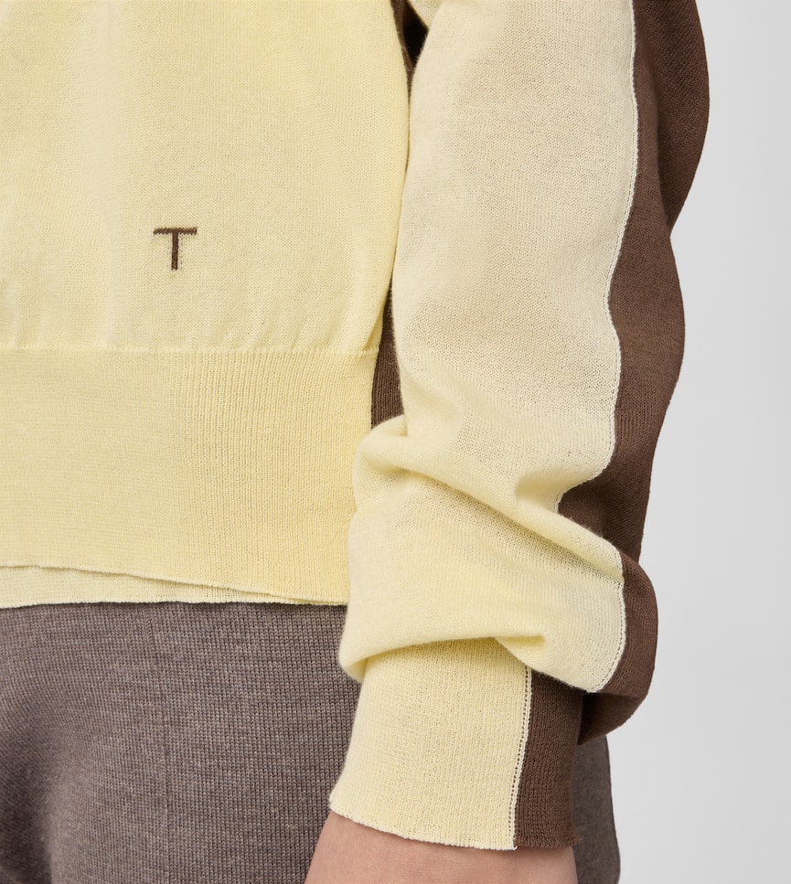 Round-neck Jumper in Cotton - Detailing