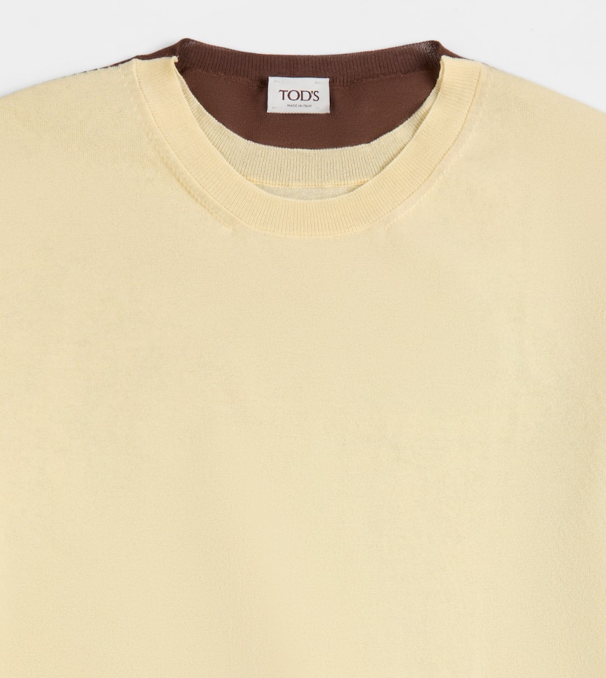 Round-neck Jumper in Cotton - Detailing