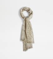 Scarf in Linen-BROWN